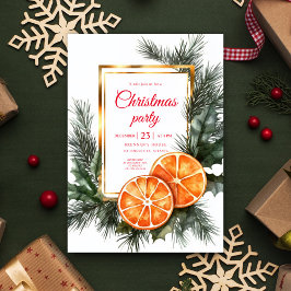 Citrus Torkade Orangar Juli Julfest Inbjudningar