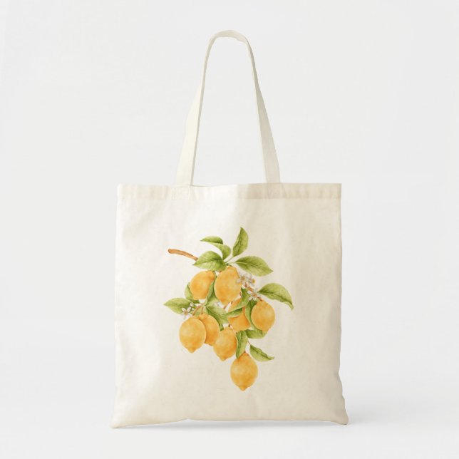 Citrus Tote-påse Tygkasse (Framsidan)