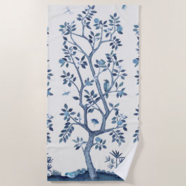 Citrus Träd Chinoiserie Beach Towel