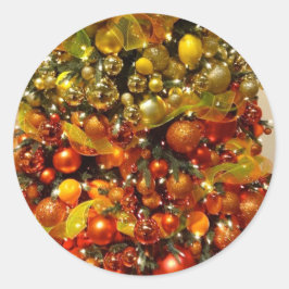 Citrus Träd Photo Santa Sticker från Florida Runt Klistermärke