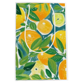 Citrus Tree Artisan Lemons Oranges Limes Colorful 
