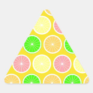 Citrus Triangelformat Klistermärke
