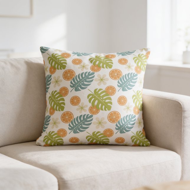 Citrus Tropisk Kudde (Citrus Tropical Throw Pillow)