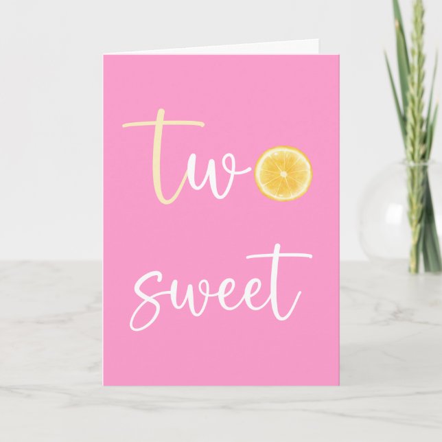 Citrus Two Sweet Grattis på födelsedagen Card Kort (Framsida)