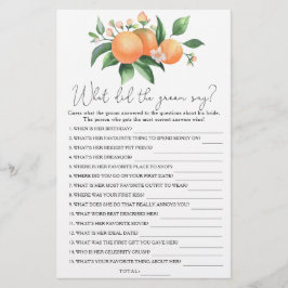 Citrus - Vad sa brudgummen möhippa-spel?