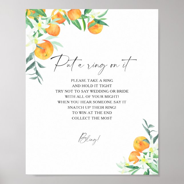 Citrus - vår sätt en ring på det spelet poster (Framsidan)