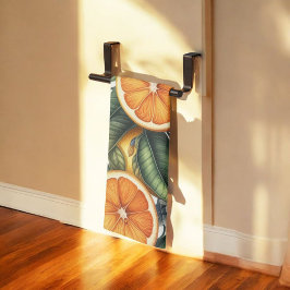 Citrus Vibrant Lemon & Orange Watercolor Blommigt Kökshandduk