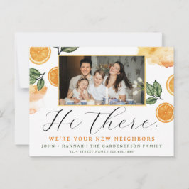 Citrus Watercolor New grannbor vykort