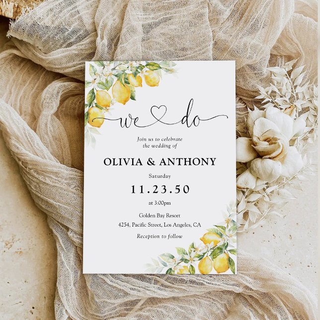 Citrus Wedding-inbjudan till Citrus Grönt Inbjudningar (Skapare uppladdad)