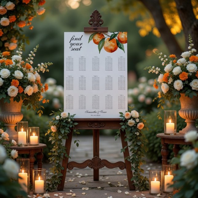 Citrus Wedding Mediterranean Orange Poster (Skapare uppladdad)