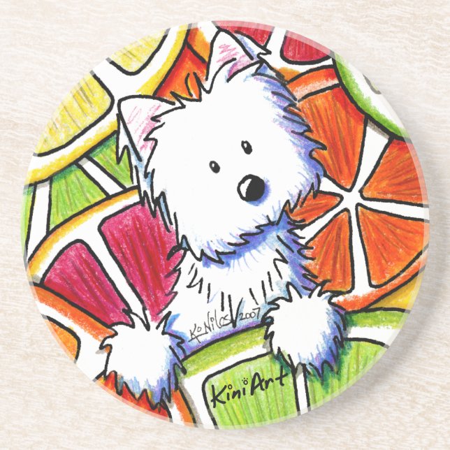 Citrus Westie Underlägg (Framsidan)