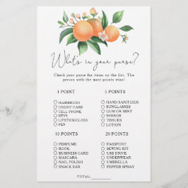 Citrus - What's in your purse match