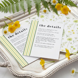 Citrus Wildflower Stripe Boende och detaljer Tilläggskort