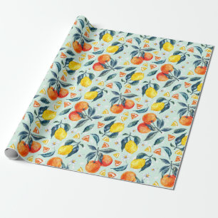 Citrus Wrapping Papper Presentpapper