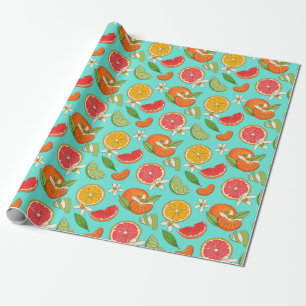 Citrus Wrapping Papper Presentpapper