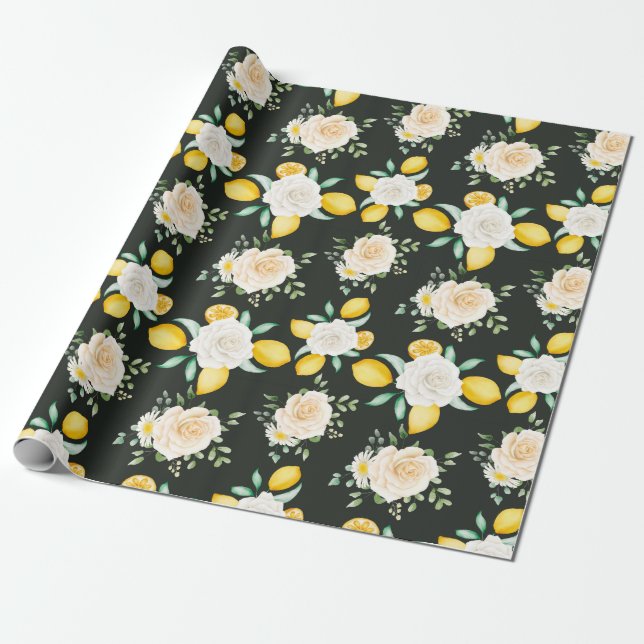 Citrus Wrapping Papper Presentpapper (Utrullad)