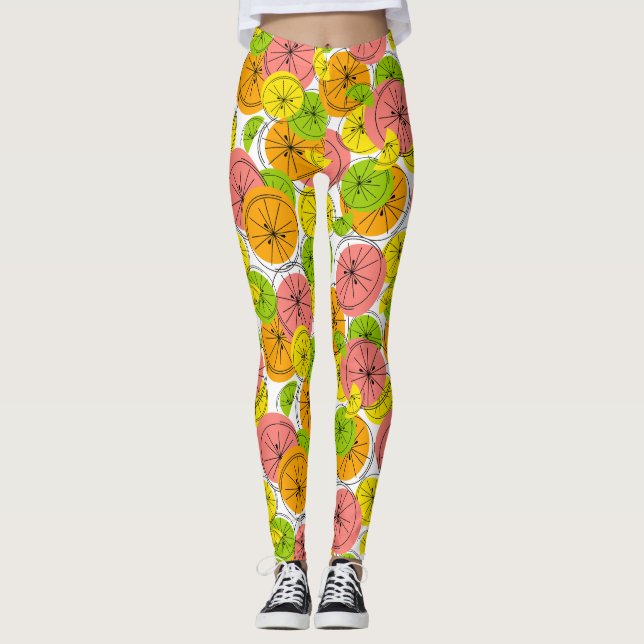 Citrusbaljväxter Leggings (Framsida)