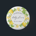 citrusciton frukt, blomma, babyduschmonogram knapp<br><div class="desc">Vår "citronbukett"-samling har vattenfärgen citron träd som illustrerar frukt och blommor med gott om blad. Denna samling kommer i vackra färg av grönten Citon träd och med olika bakgrunder pappra vita struktur och svarta. Sök efter fler objekt från den här samlingen i vår butik och kontakta oss om du vill...</div>