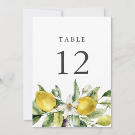 Citruscitroner Citrus 5x7-Bordsnummer Inbjudningar