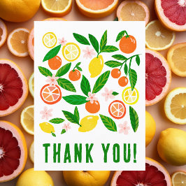 Citrusfirande Anpassad Färgglada Citroner Apelsine Vykort