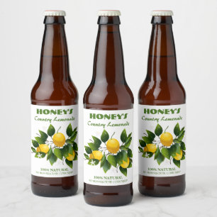 Citrusfrukt, Blommigt Ölflaska Etikett