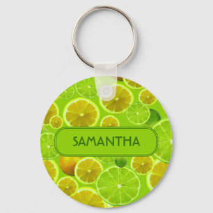 Citrusfrukt, citron och citrusfrukter, citron och nyckelring