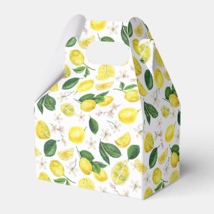 Citrusfrukt, färsk citronfrukt, Blommigt, sommarfr Presentaskar