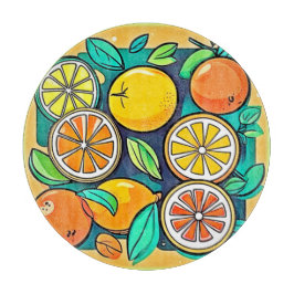 Citrusfrukt konstdesign