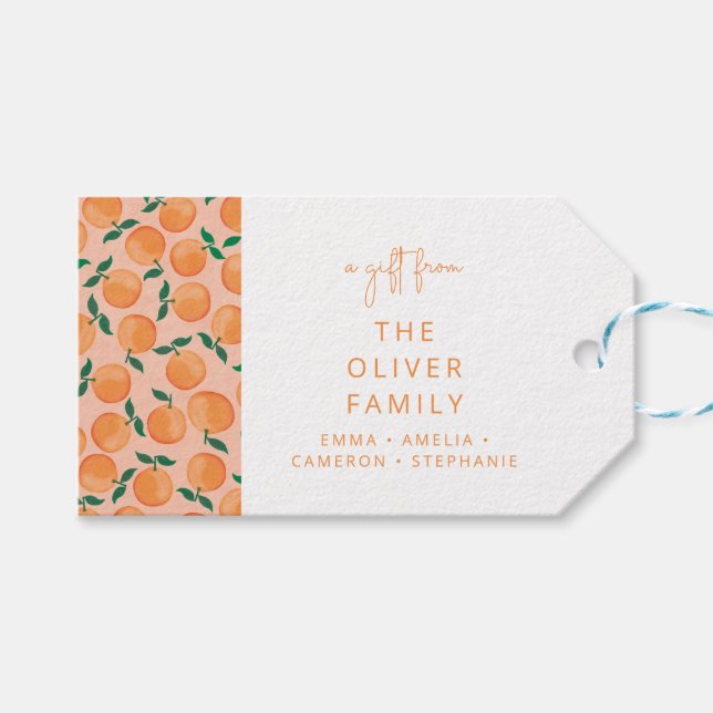 Citrusfruktens Orange: Anpassat namnutrymme från Presentetikett (Framsidan (Horisontell))