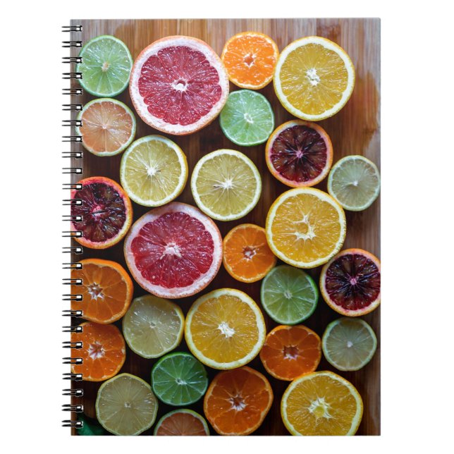 citrusfrukter anteckningsbok (Framsidan)
