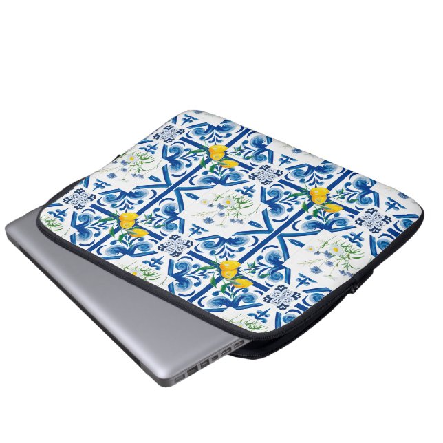 Citrusfrukter, citroner,Medelhavet Laptop Fodral (Framre botten)