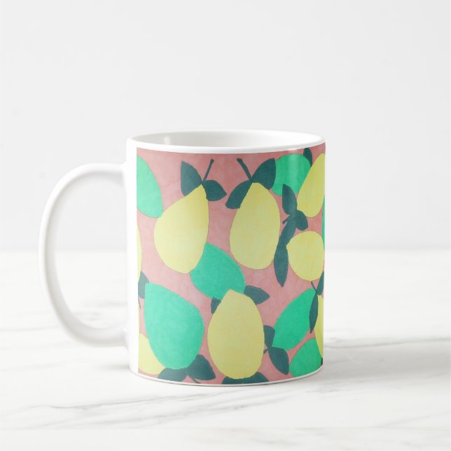 Citrusfrukter, färsk Mönster Kaffemugg (Vänster)