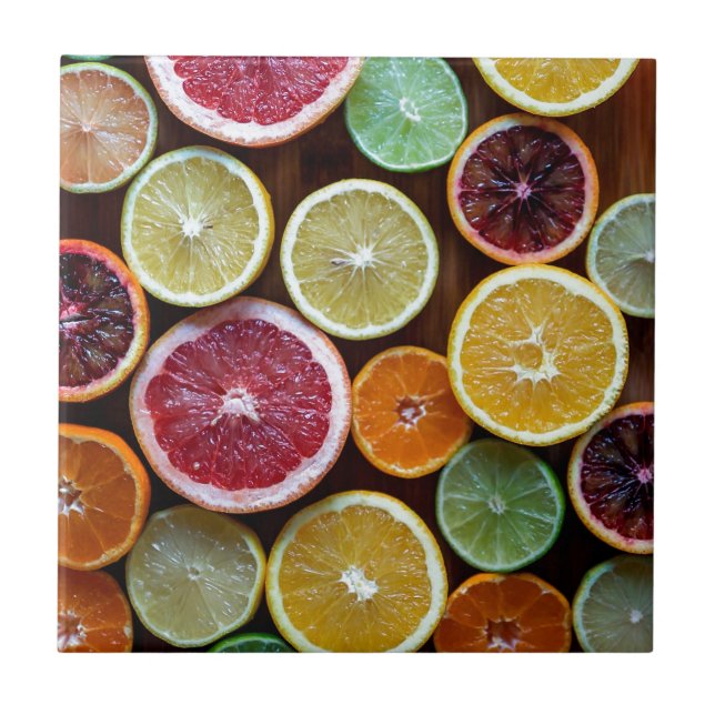 citrusfrukter kakelplatta (Framsidan)