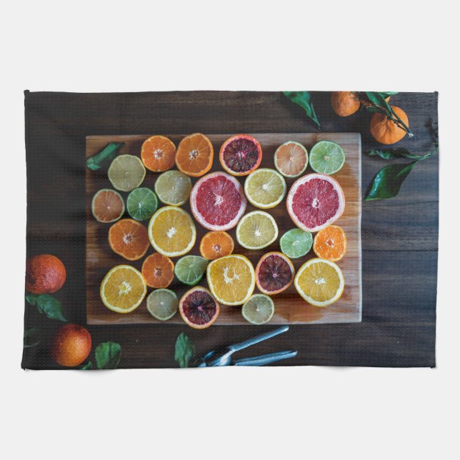 citrusfrukter kökshandduk (Horisontell)