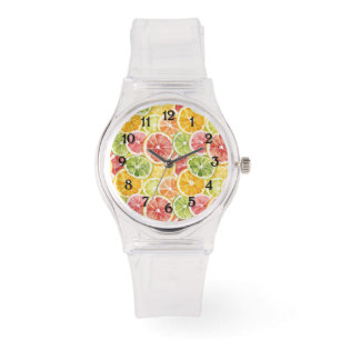 Citrusfrukter Lime Citron Apelsin Grapefrukt Armbandsur