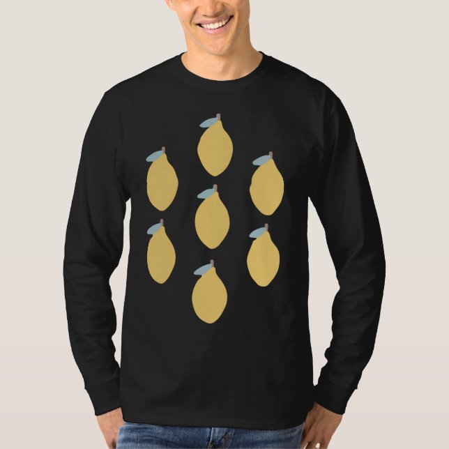 Citrusfrukter med symmetrisk mönster t shirt (Framsida)