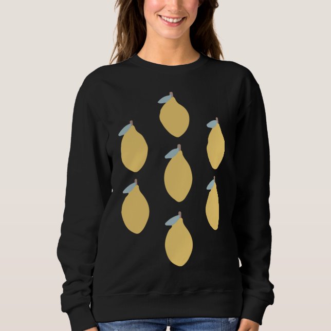 Citrusfrukter med symmetrisk mönster t shirt (Framsida)