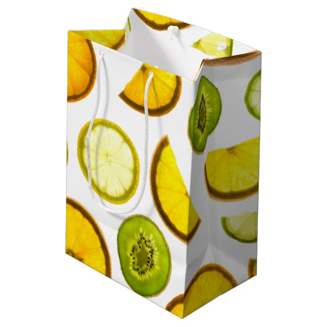 Citrusfrukter presentpåse (Baksidan Vinklad)