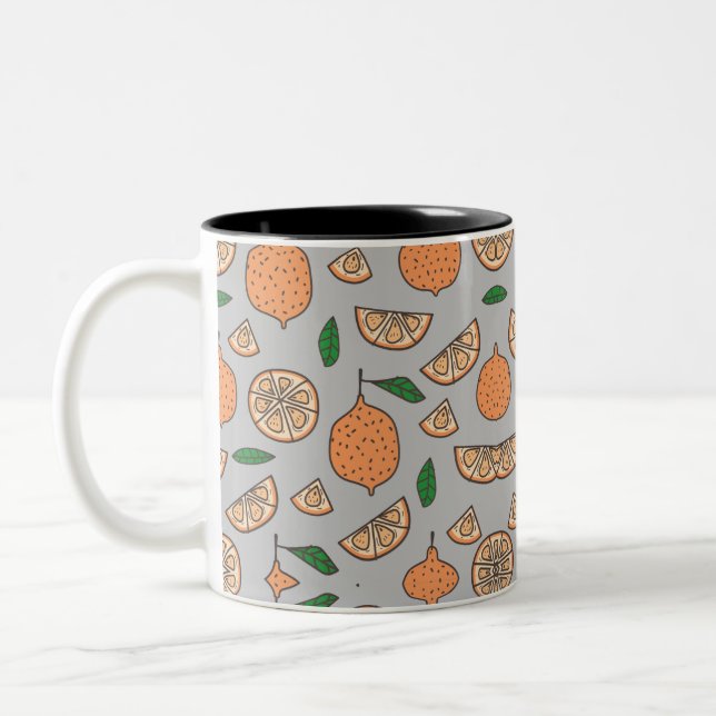 Citrusfrukter Två-Tonad Mugg (Vänster)