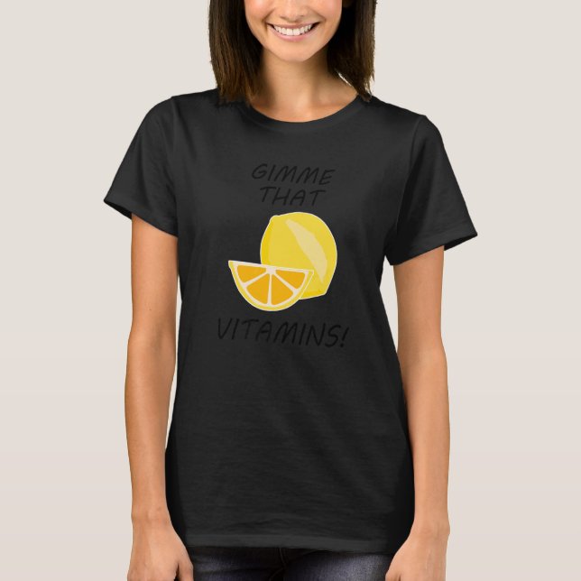 Citrusfrukter Vitamins Lemonade Fruits T Shirt (Framsida)