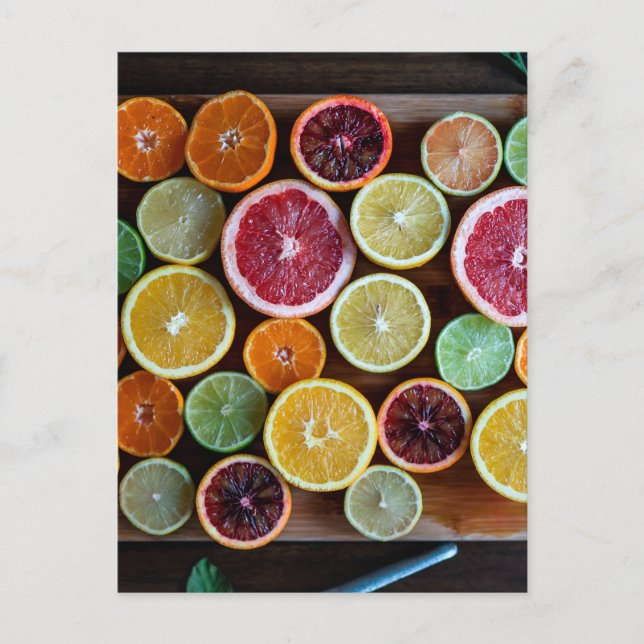 citrusfrukter vykort (Framsida)