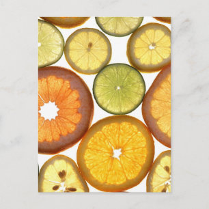 Citrusfrukter Vykort