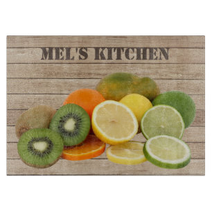 Citrusfruktgrafik på träeffektbakgrund