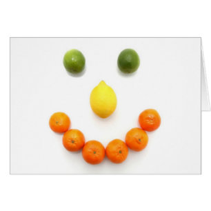 Citrusfruktleende Hälsningskort
