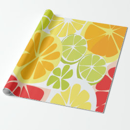 Citrusfruktmönster Presentpapper