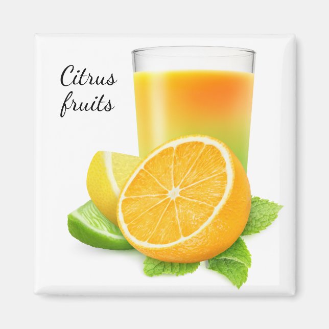 Citrusfruktsaft Magnet (Framsidan)