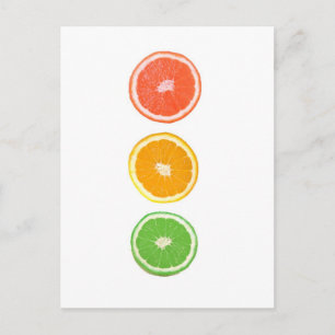 citrusfruktsegment vykort