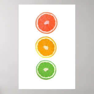 citrusfruktskiva poster