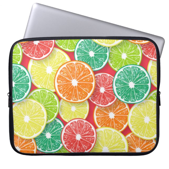 Citrusfruktskivor art. 2 laptop fodral (Framsidan)