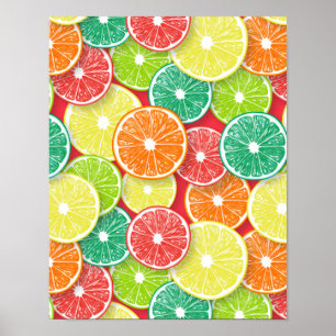 Citrusfruktskivor art. 2 poster